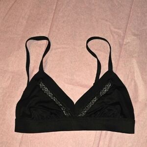 Victoria's Secret Black Lace Accent Bralette